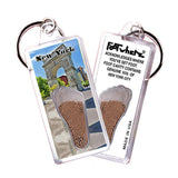 New York City FootWhere® Souvenir Keychain. Made in USA - FootWhere® Souvenir Shop