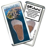 New York City FootWhere® Souvenir Fridge Magnet. Made in USA - FootWhere® Souvenir Shop