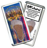 Load image into Gallery viewer, New York City FootWhere® Souvenir Fridge Magnet. Made in USA - FootWhere® Souvenir Shop
