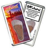 New York City FootWhere® Souvenir Fridge Magnet. Made in USA - FootWhere® Souvenir Shop