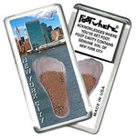 Load image into Gallery viewer, New York City FootWhere® Souvenir Fridge Magnet. Made in USA - FootWhere® Souvenir Shop
