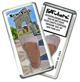 New York City FootWhere® Souvenir Fridge Magnet. Made in USA - FootWhere® Souvenir Shop