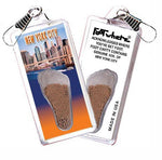 Load image into Gallery viewer, New York City FootWhere® Souvenir Zipper-Pull. Made in USA-FootWhere® Souvenirs
