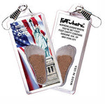 Load image into Gallery viewer, New York City FootWhere® Souvenir Zipper-Pull. Made in USA-FootWhere® Souvenirs
