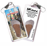 Load image into Gallery viewer, New York City FootWhere® Souvenir Zipper-Pull. Made in USA-FootWhere® Souvenirs

