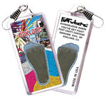 Load image into Gallery viewer, Oakland FootWhere® Souvenir Zipper-Pull. Made in USA-FootWhere® Souvenirs
