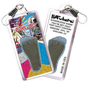 Oakland FootWhere® Souvenir Zipper-Pull. Made in USA-FootWhere® Souvenirs