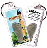 Outer Banks, NC FootWhere® Souvenir Keychain. Made in USA-FootWhere® Souvenirs
