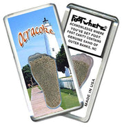 Outer Banks, NC FootWhere® Souvenir FridgeMagnet. Made in USA-FootWhere® Souvenirs
