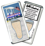 Load image into Gallery viewer, Orange Beach FootWhere® Souvenir Fridge Magnet. Made in USA - FootWhere® Souvenir Shop
