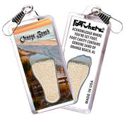 Orange Beach FootWhere® Souvenir Zipper-Pull. Made in USA - FootWhere® Souvenir Shop