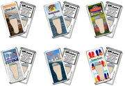 Orange Beach FootWhere® Souvenir Fridge Magnets. 6 Piece Set. Made in USA - FootWhere® Souvenir Shop