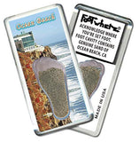 Ocean Beach FootWhere® Souvenir Fridge Magnets. 6 Piece Set. Made in USA-FootWhere® Souvenirs