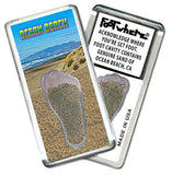 Ocean Beach FootWhere® Souvenir Fridge Magnets. 6 Piece Set. Made in USA-FootWhere® Souvenirs