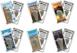 Load image into Gallery viewer, Ocean Beach FootWhere® Souvenir Fridge Magnets. 6 Piece Set. Made in USA-FootWhere® Souvenirs
