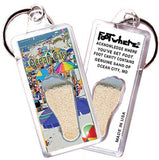Ocean City FootWhere® Souvenir Keychain. Made in USA-FootWhere® Souvenirs