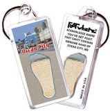 Ocean City FootWhere® Souvenir Keychain. Made in USA-FootWhere® Souvenirs