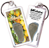 Orlando FootWhere® Souvenir Keychain. Made in USA-FootWhere® Souvenirs