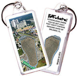 Orlando FootWhere® Souvenir Keychain. Made in USA-FootWhere® Souvenirs