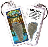 Orlando FootWhere® Souvenir Keychain. Made in USA-FootWhere® Souvenirs