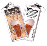 Oklahoma City FootWhere® Souvenir Zipper-Pull. Made in USA-FootWhere® Souvenirs