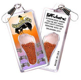 Oklahoma City FootWhere® Souvenir Zipper-Pull. Made in USA-FootWhere® Souvenirs
