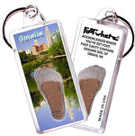 Load image into Gallery viewer, Omaha FootWhere® Souvenir Keychain. Made in USA-FootWhere® Souvenirs
