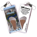 Omaha FootWhere® Souvenir Zipper-Pull. Made in USA-FootWhere® Souvenirs