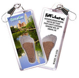 Omaha FootWhere® Souvenir Zipper-Pull. Made in USA-FootWhere® Souvenirs