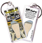 Load image into Gallery viewer, Palm Beach, FL FootWhere® Souvenir Key Chain. Made in USA-FootWhere® Souvenirs

