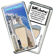 Palm Beach, FL FootWhere® Souvenir Fridge Magnet. Made in USA-FootWhere® Souvenirs