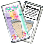 Palm Beach, FL FootWhere® Souvenir Fridge Magnet. Made in USA-FootWhere® Souvenirs