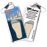 Orange Beach FootWhere® Souvenir Zipper-Pulls. 6 Piece Set. Made in USA - FootWhere® Souvenir Shop
