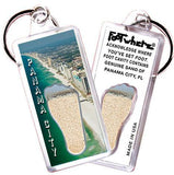 Panama City, FL FootWhere® Souvenir Key Chain. Made in USA-FootWhere® Souvenirs