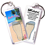 Punta Cana FootWhere® Souvenir Keychain. Made in USA-FootWhere® Souvenirs