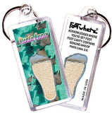 Punta Cana FootWhere® Souvenir Keychains. 6 Piece Set. Made in USA - FootWhere® Souvenir Shop