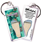 Punta Cana FootWhere® Souvenir Keychain. Made in USA-FootWhere® Souvenirs