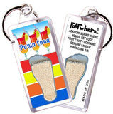 Punta Cana FootWhere® Souvenir Keychain. Made in USA-FootWhere® Souvenirs
