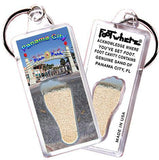 Panama City, FL FootWhere® Souvenir Key Chain. Made in USA-FootWhere® Souvenirs