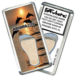 Panama City, FL FootWhere® Souvenir Magnet. 72 pieces/ 6 assorted styles.