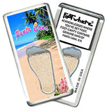 Punta Cana FootWhere® Souvenir Fridge Magnets. 6 Piece Set. Made in USA - FootWhere® Souvenir Shop