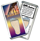 Panama City, FL FootWhere® Souvenir Fridge Magnet. Made in USA-FootWhere® Souvenirs