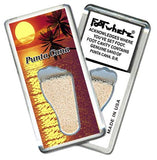 Punta Cana FootWhere® Souvenir Fridge Magnets. 6 Piece Set. Made in USA - FootWhere® Souvenir Shop