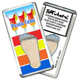 Punta Cana FootWhere® Souvenir Fridge Magnets. 6 Piece Set. Made in USA - FootWhere® Souvenir Shop