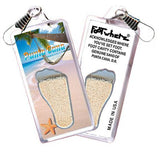 Punta Cana FootWhere® Souvenir Zipper-Pulls. 6 Piece Set. Made in USA - FootWhere® Souvenir Shop