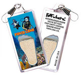 Punta Cana FootWhere® Souvenir Zipper-Pulls. 6 Piece Set. Made in USA - FootWhere® Souvenir Shop