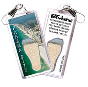 Panama City FootWhere® Souvenir Zipper-Pull. Made in USA-FootWhere® Souvenirs