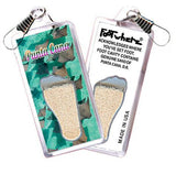 Punta Cana FootWhere® Souvenir Zipper-Pulls. 6 Piece Set. Made in USA - FootWhere® Souvenir Shop