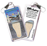 Panama City FootWhere® Souvenir Zipper-Pull. Made in USA-FootWhere® Souvenirs