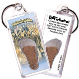 Philadelphia FootWhere® Souvenir Keychains. 6 Piece Set. Made in USA - FootWhere® Souvenir Shop